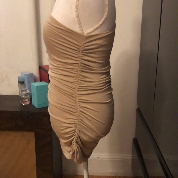 Bebe one sleeved tan shirt - Picture 2 of 5